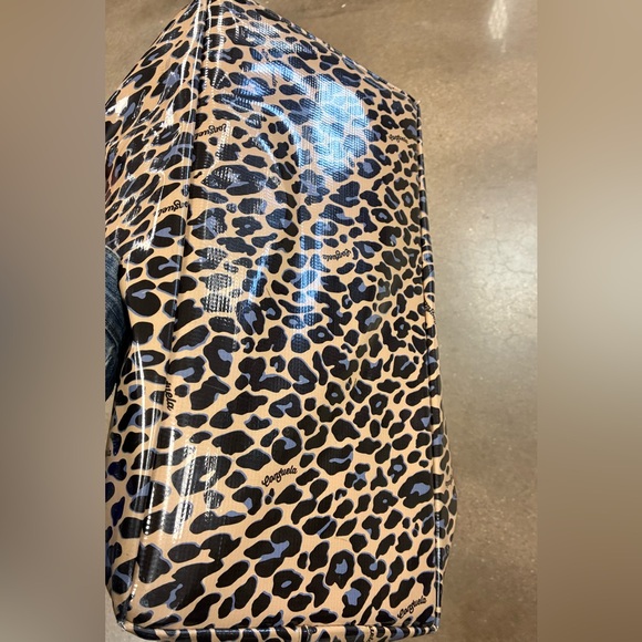 Consuela Leopard Big Blue Bag Jag Print Tote Bag - Picture 3 of 4